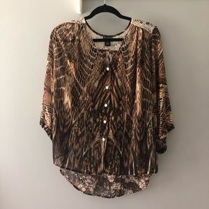Leopard Print Blouse Animal Print Blouse
